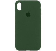Чохол Silicone Case Full Protective (AA) для Apple iPhone XS Max (6.5") Зелений / Clover