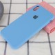 Чохол Silicone Case Full Protective (AA) для Apple iPhone XS Max (6.5") Блакитний / Cornflower