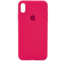 Чохол Silicone Case Full Protective (AA) для Apple iPhone XS Max (6.5") Рожевий  / Rose red
