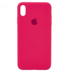 Чохол Silicone Case Full Protective (AA) для Apple iPhone XS Max (6.5") Рожевий  / Rose red