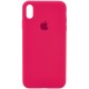 Чохол Silicone Case Full Protective (AA) для Apple iPhone XS Max (6.5") Рожевий / Rose red