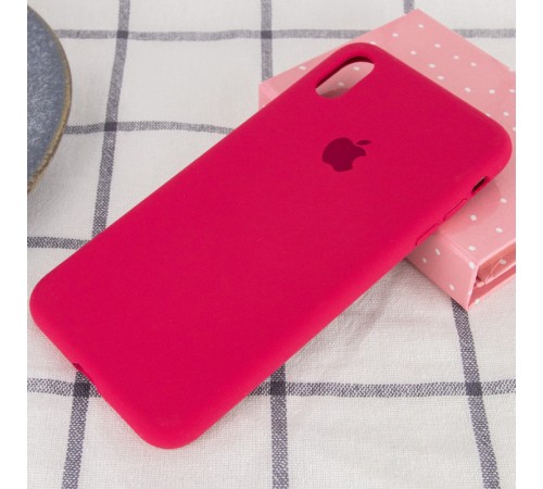 Чохол Silicone Case Full Protective (AA) для Apple iPhone XS Max (6.5") Рожевий / Rose red Чохол Silicone Case Full Protective (AA) для Apple iPhone XS Max (6.5") Рожевий / Rose red
