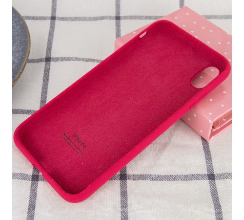 Чохол Silicone Case Full Protective (AA) для Apple iPhone XS Max (6.5") Рожевий / Rose red Чохол Silicone Case Full Protective (AA) для Apple iPhone XS Max (6.5") Рожевий / Rose red