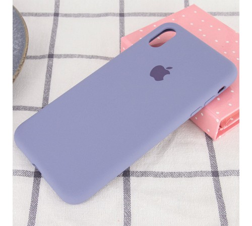 Чохол Silicone Case Full Protective (AA) для Apple iPhone XS Max (6.5") Сірий / Lavender Gray Чохол Silicone Case Full Protective (AA) для Apple iPhone XS Max (6.5") Сірий / Lavender Gray