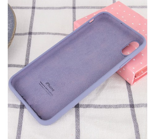 Чохол Silicone Case Full Protective (AA) для Apple iPhone XS Max (6.5") Сірий / Lavender Gray Чохол Silicone Case Full Protective (AA) для Apple iPhone XS Max (6.5") Сірий / Lavender Gray