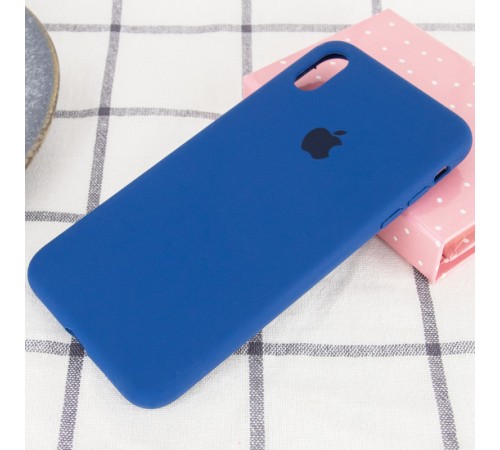 Чохол Silicone Case Full Protective (AA) для Apple iPhone XS Max (6.5") Синій / Navy Blue Чохол Silicone Case Full Protective (AA) для Apple iPhone XS Max (6.5") Синій / Navy Blue