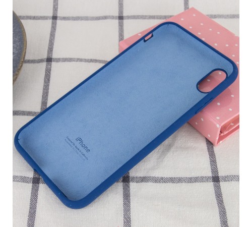 Чохол Silicone Case Full Protective (AA) для Apple iPhone XS Max (6.5") Синій / Navy Blue Чохол Silicone Case Full Protective (AA) для Apple iPhone XS Max (6.5") Синій / Navy Blue