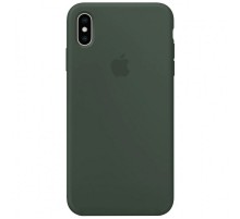 Чохол Silicone Case Full Protective (AA) для Apple iPhone XS Max (6.5") Зелений / Dark green