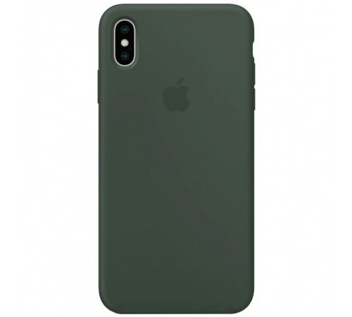 Чохол Silicone Case Full Protective (AA) для Apple iPhone XS Max (6.5") Зелений / Dark green Чохол Silicone Case Full Protective (AA) для Apple iPhone XS Max (6.5") Зелений / Dark green