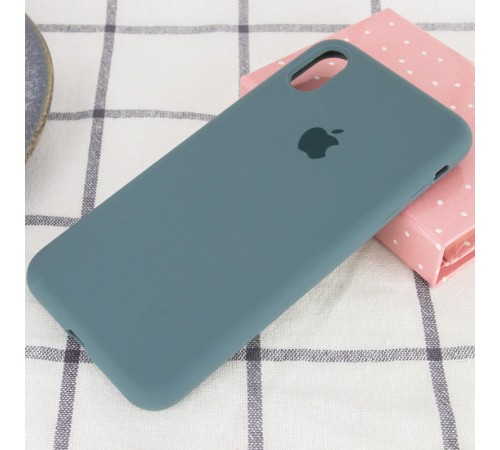 Чохол Silicone Case Full Protective (AA) для Apple iPhone XS Max (6.5") Зелений / Pine green Чохол Silicone Case Full Protective (AA) для Apple iPhone XS Max (6.5") Зелений / Pine green