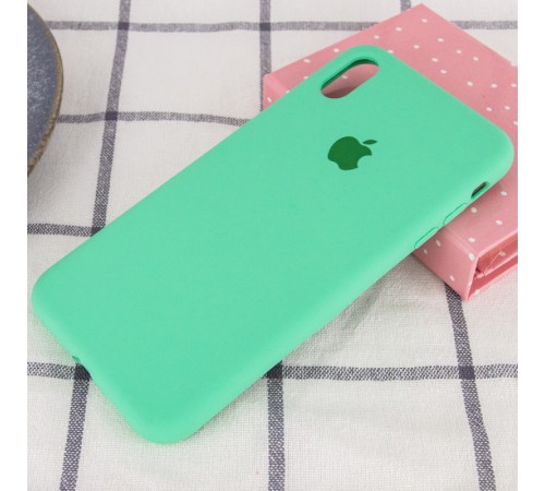 Чохол Silicone Case Full Protective (AA) для Apple iPhone XS Max (6.5") Зелений / Spearmint Чохол Silicone Case Full Protective (AA) для Apple iPhone XS Max (6.5") Зелений / Spearmint