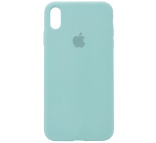 Чохол Silicone Case Full Protective (AA) для Apple iPhone XS Max (6.5") Бірюзовий / Light blue