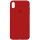 Чохол Silicone Case Full Protective (AA) для Apple iPhone XS Max (6.5") Червоний / Dark Red