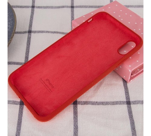 Чохол Silicone Case Full Protective (AA) для Apple iPhone XS Max (6.5") Червоний / Dark Red Чохол Silicone Case Full Protective (AA) для Apple iPhone XS Max (6.5") Червоний / Dark Red