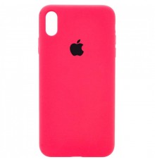 Чохол Silicone Case Full Protective (AA) для Apple iPhone XS Max (6.5") Рожевий / Hot Pink