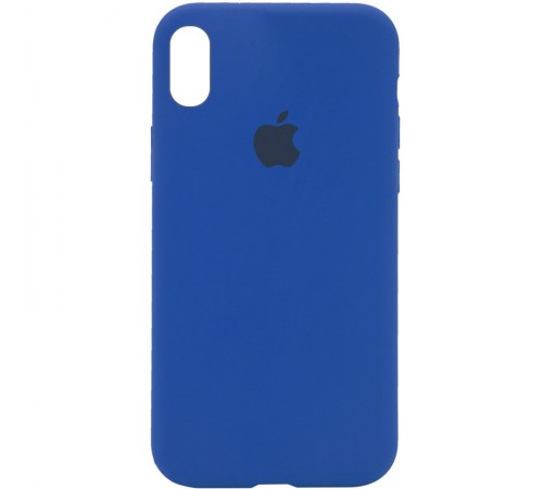 Чохол Silicone Case Full Protective (AA) для Apple iPhone XS Max (6.5") Синій / Royal blue Чохол Silicone Case Full Protective (AA) для Apple iPhone XS Max (6.5") Синій / Royal blue