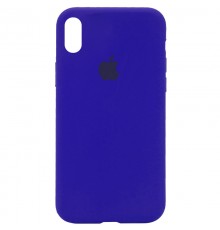 Чохол Silicone Case Full Protective (AA) для Apple iPhone XS Max (6.5") Синій / Shiny blue