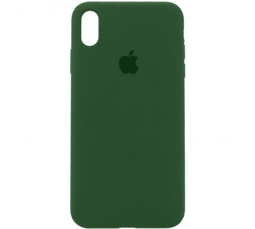 Чохол Silicone Case Full Protective (AA) для Apple iPhone XS Max (6.5") Зелений / Army green Чохол Silicone Case Full Protective (AA) для Apple iPhone XS Max (6.5") Зелений / Army green