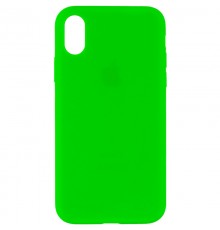 Чохол Silicone Case Full Protective (AA) для Apple iPhone XS Max (6.5") Зелений / Neon green