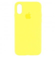 Чохол Silicone Case Full Protective (AA) для Apple iPhone XS Max (6.5") Жовтий / Bright Yellow