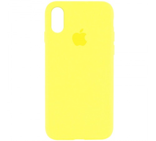 Чохол Silicone Case Full Protective (AA) для Apple iPhone XS Max (6.5") Жовтий / Bright Yellow Чохол Silicone Case Full Protective (AA) для Apple iPhone XS Max (6.5") Жовтий / Bright Yellow