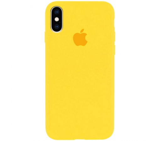Чохол Silicone Case Full Protective (AA) для Apple iPhone XS Max (6.5") Жовтий / Canary Yellow Чохол Silicone Case Full Protective (AA) для Apple iPhone XS Max (6.5") Жовтий / Canary Yellow
