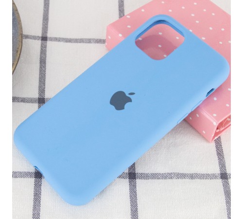 Чохол Silicone Case Full Protective (AA) для Apple iPhone 11 (6.1") Блакитний / Cornflower Чохол Silicone Case Full Protective (AA) для Apple iPhone 11 (6.1") Блакитний / Cornflower