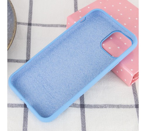 Чохол Silicone Case Full Protective (AA) для Apple iPhone 11 (6.1") Блакитний / Cornflower Чохол Silicone Case Full Protective (AA) для Apple iPhone 11 (6.1") Блакитний / Cornflower