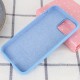 Чохол Silicone Case Full Protective (AA) для Apple iPhone 11 (6.1") Блакитний / Cornflower