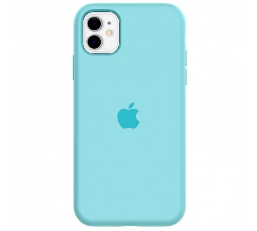 Чохол Silicone Case Full Protective (AA) для Apple iPhone 11 (6.1") Блакитний / Marine Green Чохол Silicone Case Full Protective (AA) для Apple iPhone 11 (6.1") Блакитний / Marine Green