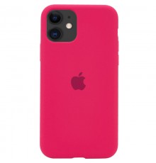 Чохол Silicone Case Full Protective (AA) для Apple iPhone 11 (6.1") Рожевий  / Rose red