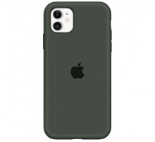 Чохол Silicone Case Full Protective (AA) для Apple iPhone 11 (6.1") Зелений / Dark green