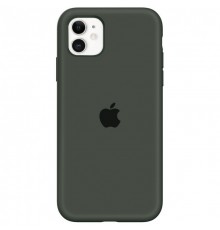 Чохол Silicone Case Full Protective (AA) для Apple iPhone 11 (6.1") Зелений / Dark green