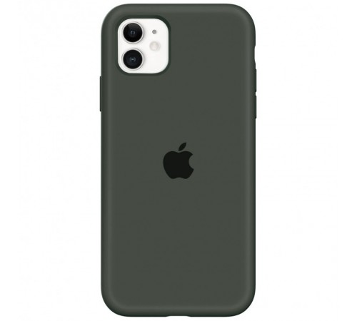 Чохол Silicone Case Full Protective (AA) для Apple iPhone 11 (6.1") Зелений / Dark green Чохол Silicone Case Full Protective (AA) для Apple iPhone 11 (6.1") Зелений / Dark green