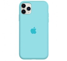 Чохол Silicone Case Full Protective (AA) для Apple iPhone 11 Pro (5.8") Блакитний / Marine Green