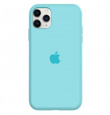 Чохол Silicone Case Full Protective (AA) для Apple iPhone 11 Pro (5.8") Блакитний / Marine Green
