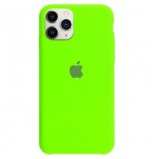 Чохол Silicone Case Full Protective (AA) для Apple iPhone 11 Pro (5.8") Салатовий / Neon Green
