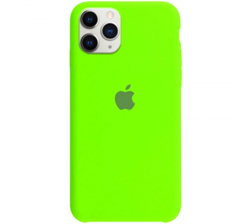 Чохол Silicone Case Full Protective (AA) для Apple iPhone 11 Pro (5.8") Салатовий / Neon Green Чохол Silicone Case Full Protective (AA) для Apple iPhone 11 Pro (5.8") Салатовий / Neon Green