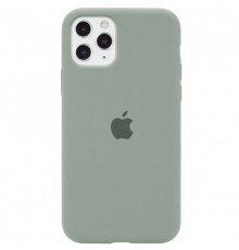 Чохол Silicone Case Full Protective (AA) для Apple iPhone 11 Pro (5.8") Сірий / Mist Blue