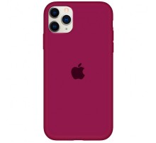 Чохол Silicone Case Full Protective (AA) для Apple iPhone 11 Pro Max (6.5") Бордовий / Maroon