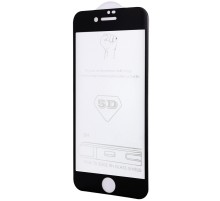 Захисне скло 5D Hard (full glue) (тех.пак) для Apple iPhone 7 / 8 / SE (2020) (4.7") Чорний
