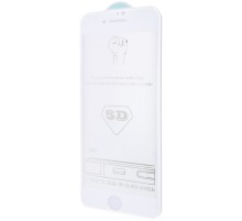 Захисне скло 5D Hard (full glue) (тех.пак) для Apple iPhone 7 / 8 / SE (2020) (4.7") Білий