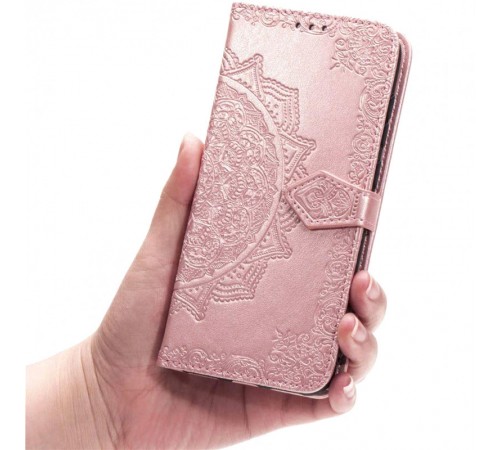 Шкіряний чохол-книжка Art Case з візитницею для Huawei Mate 10 Lite Рожевий