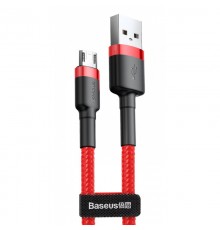 Дата кабель Baseus Cafule MicroUSB Cable 2.4A (1m) (CAMKLF-B) Червоний