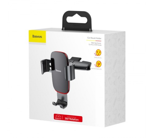 Автотримач Baseus Metal Age Gravity Car Mount (SUYL-J) Чорний Автотримач Baseus Metal Age Gravity Car Mount (SUYL-J) Чорний