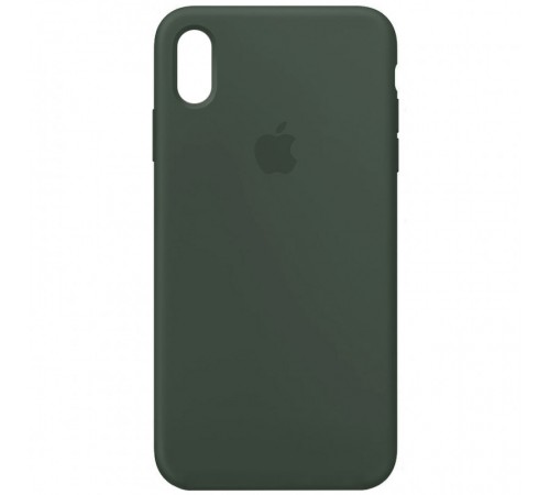 Чохол Silicone Case Full Protective (AA) для Apple iPhone XR (6.1") Зелений / Dark green Чохол Silicone Case Full Protective (AA) для Apple iPhone XR (6.1") Зелений / Dark green