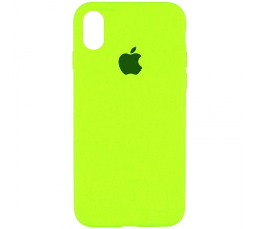 Чохол Silicone Case Full Protective (AA) для Apple iPhone XR (6.1") Салатовий / Neon Green Чохол Silicone Case Full Protective (AA) для Apple iPhone XR (6.1") Салатовий / Neon Green