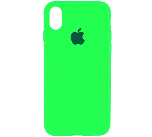 Чохол Silicone Case Full Protective (AA) для Apple iPhone XR (6.1") Зелений / Neon green Чохол Silicone Case Full Protective (AA) для Apple iPhone XR (6.1") Зелений / Neon green