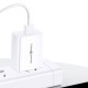 МЗП USAMS US-CC083 T22 Single USB QC3.0 Travel Charger (EU) Білий