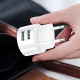 МЗП USAMS T20 Dual USB Round Travel Charger (EU) Білий